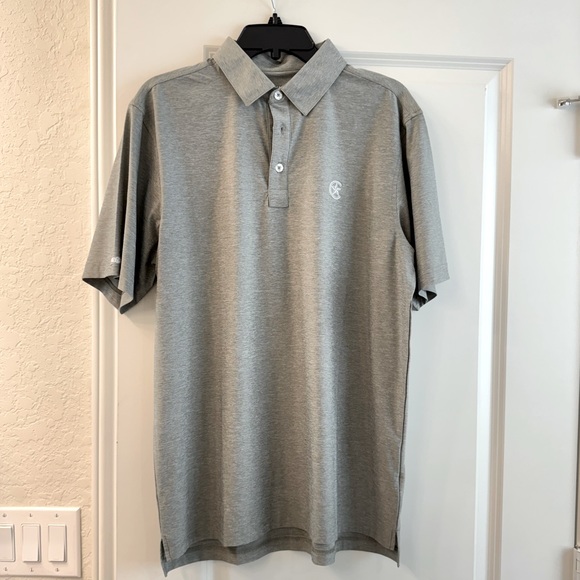 Straight Down Mens Performance Polo Shirt XL Gray Short Sleeve main image 1